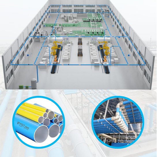 Hệ thống đường ống hợp kim nhôm nén hiệu suất cao cho các ứng dụng công nghiệp